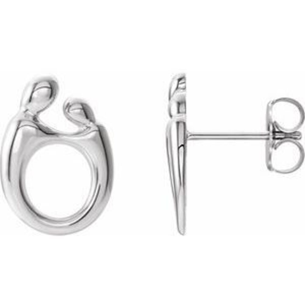 Kazi Luxury Sterling Silver Left Earring